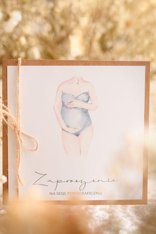Voucher - Zaproszenie na sesję fotograficzną ciążową