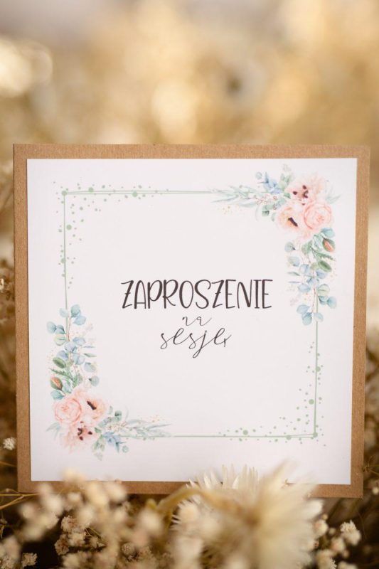 Voucher - Zaproszenie na sesję fotograficzną