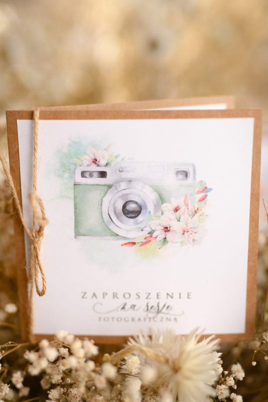 Voucher - Zaproszenie na sesję fotograficzną aparat